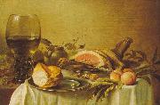 Pieter Claesz Breakfast with Ham oil painting on canvas